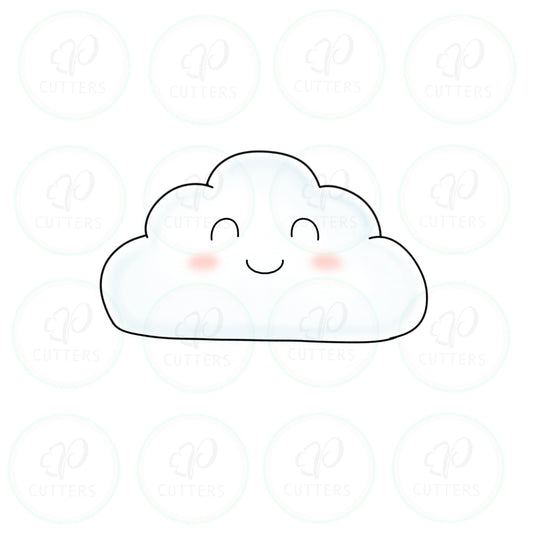 Happy Cloud Cookie Cutter - Periwinkles Cutters