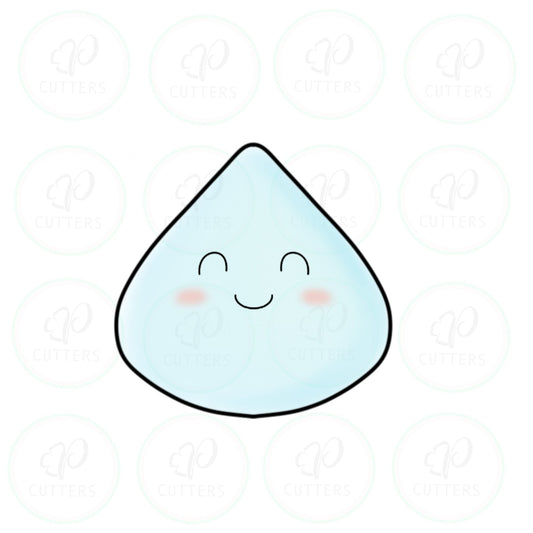 Happy Drop Cookie Cutter - Water Cookie Cutter - Periwinkles Cutters