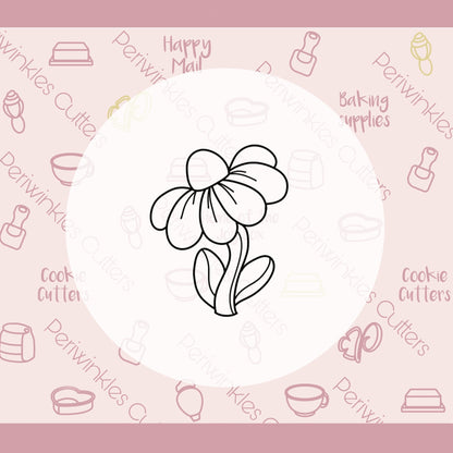 Happy Flower Cookie Cutter - Periwinkles Cutters