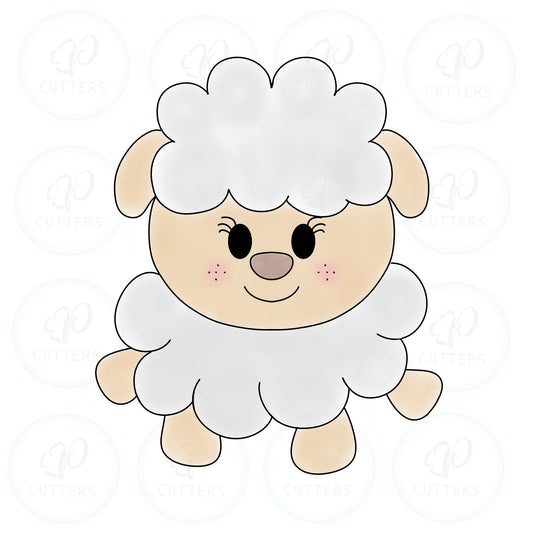 Happy Sheep Cookie Cutter - Periwinkles Cutters