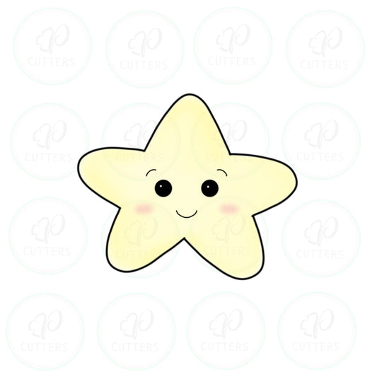 Happy Star Cookie Cutter - Periwinkles Cutters