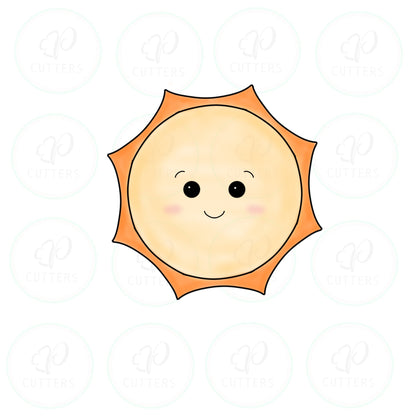 Happy Sunny Cookie Cutter - Periwinkles Cutters