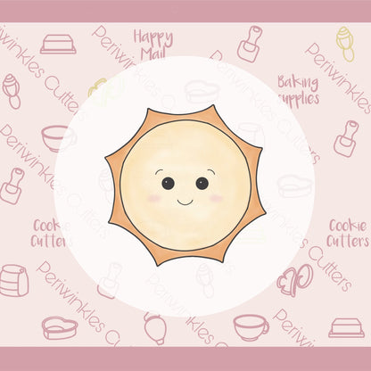 Happy Sunny Cookie Cutter - Periwinkles Cutters