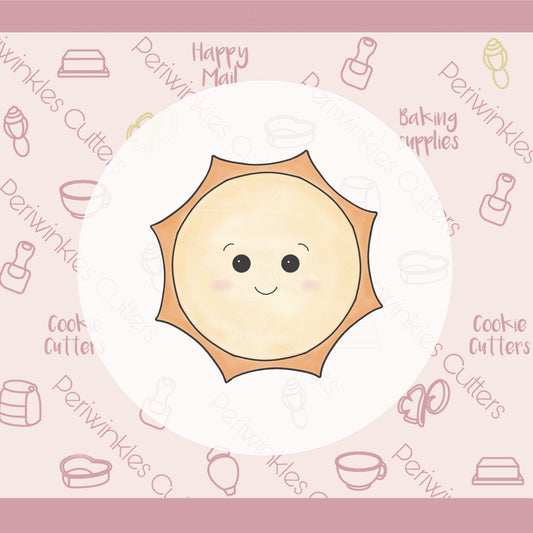 Happy Sunny Cookie Cutter - Periwinkles Cutters