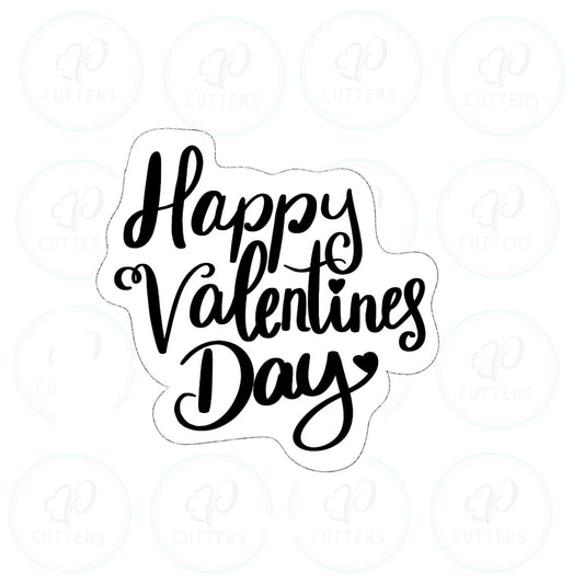 Happy Valentines Day '20 Cookie Cutter - Periwinkles Cutters