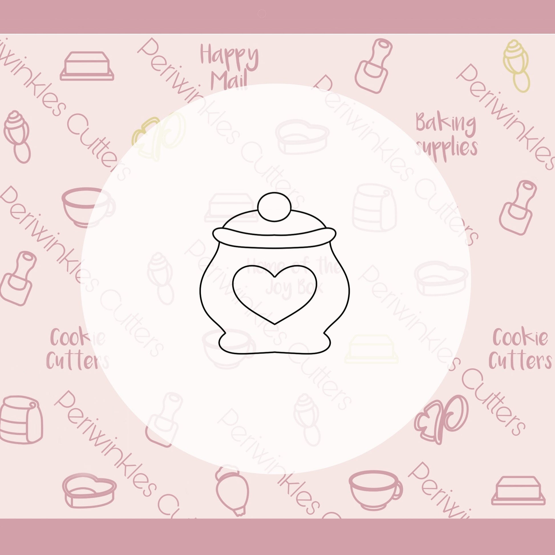 Heart Jar Cookie Cutter - Periwinkles Cutters