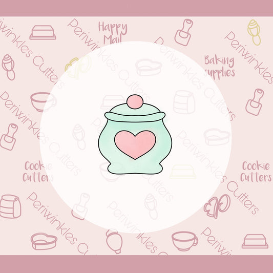 Heart Jar Cookie Cutter - Periwinkles Cutters