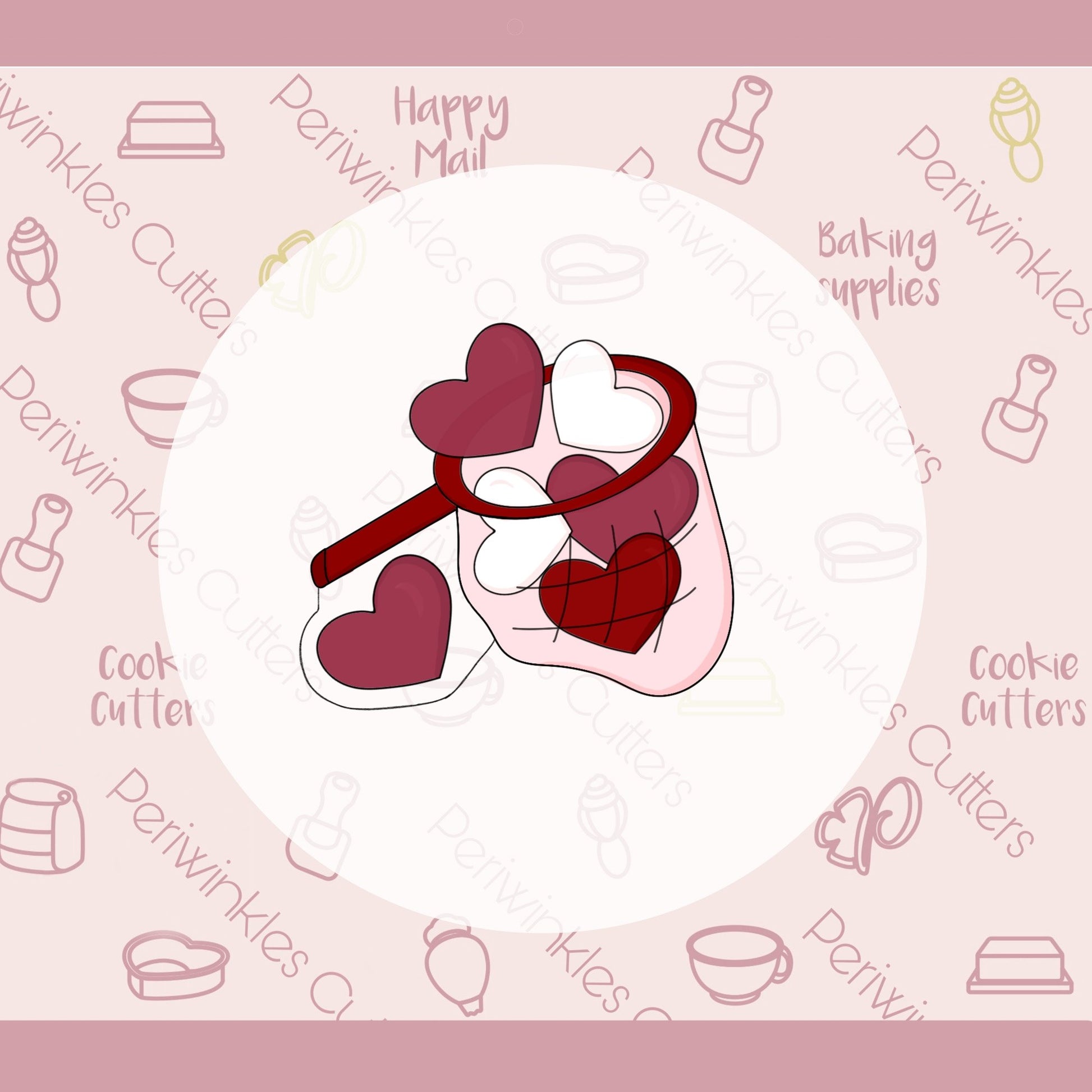 Heart Net Cookie Cutter - Periwinkles Cutters