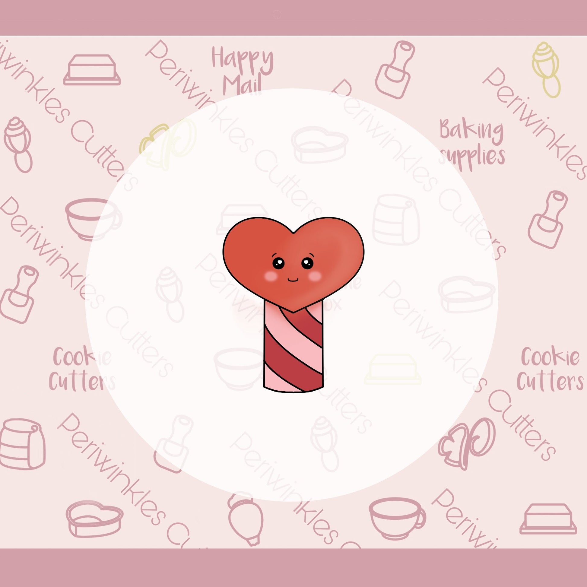 Heart Pop Cookie Cutter - Periwinkles Cutters
