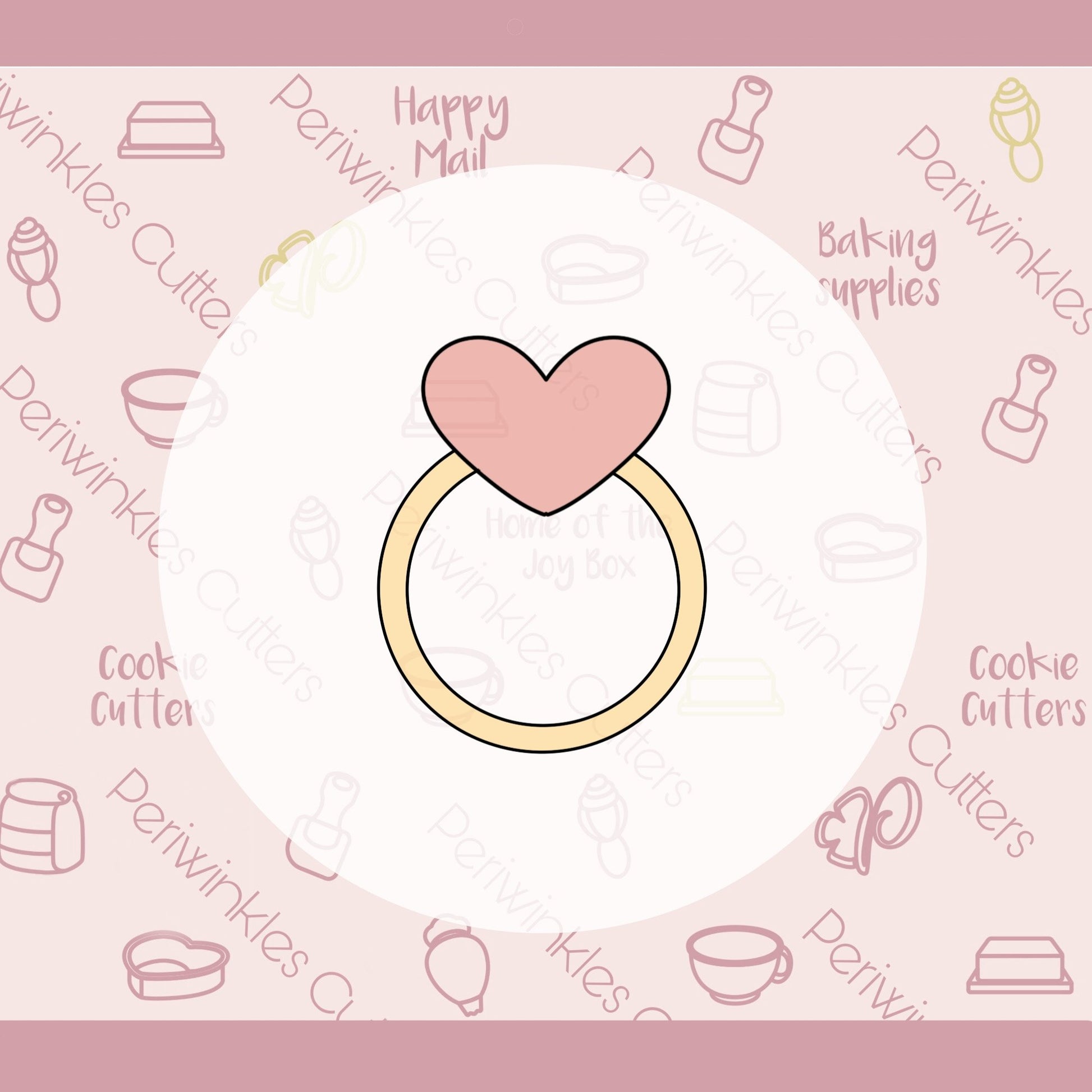 Heart Ring Cookie Cutter - Periwinkles Cutters
