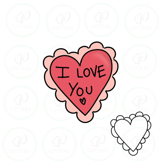 Heart Stamp Cookie Cutter - Periwinkles Cutters