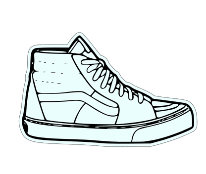 High Top Skateboarding Sneaker Cookie Cutter - Periwinkles Cutters