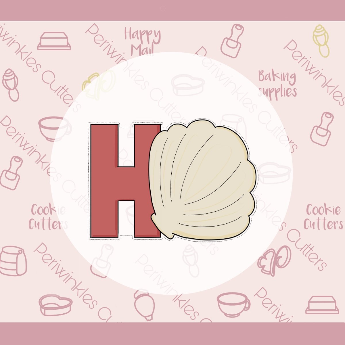 HO Seashell Cookie Cutter - Periwinkles Cutters