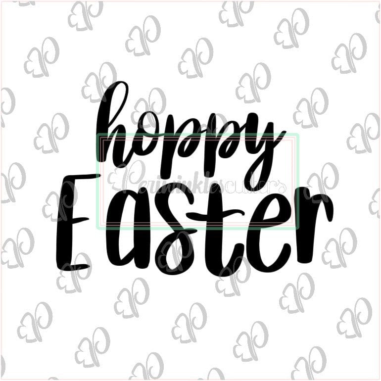 Hoppy Easter Plaque Cookie Cutter - Periwinkles Cutters
