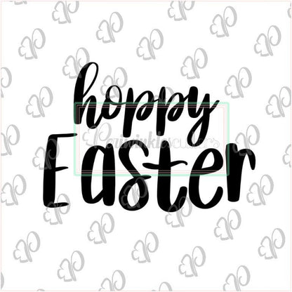 Hoppy Easter Plaque Cookie Cutter - Periwinkles Cutters