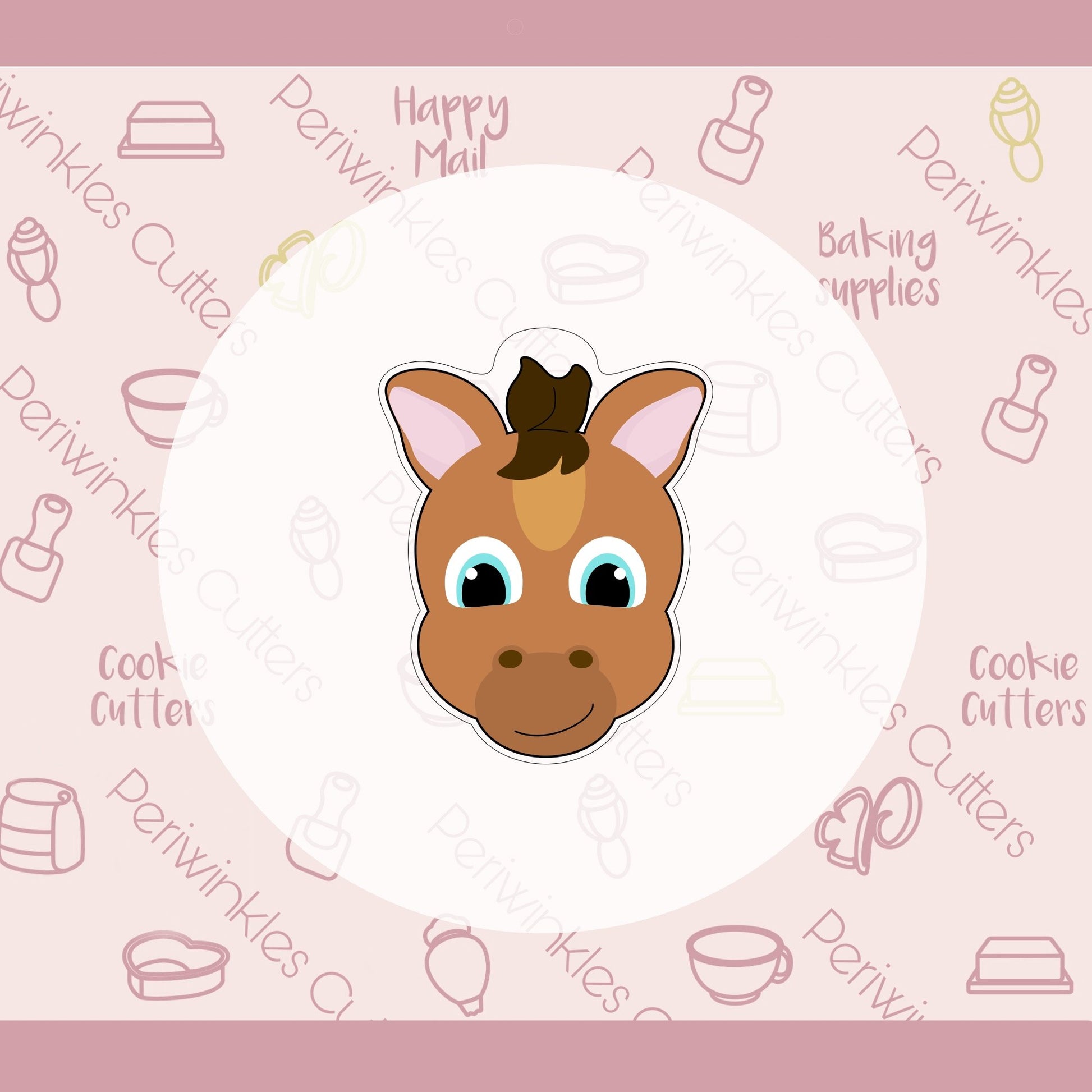 Horse - Donkey Head Cookie Cutter - Periwinkles Cutters