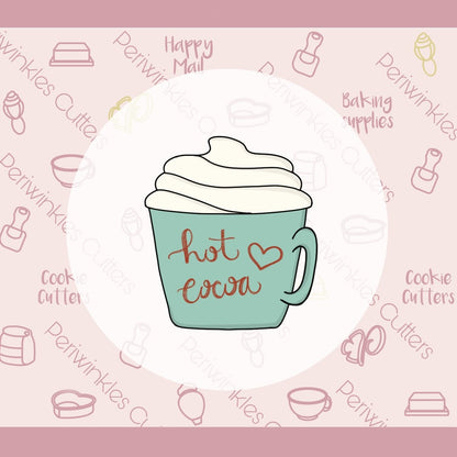 Hot Cocoa Mug Cookie Cutter - Periwinkles Cutters