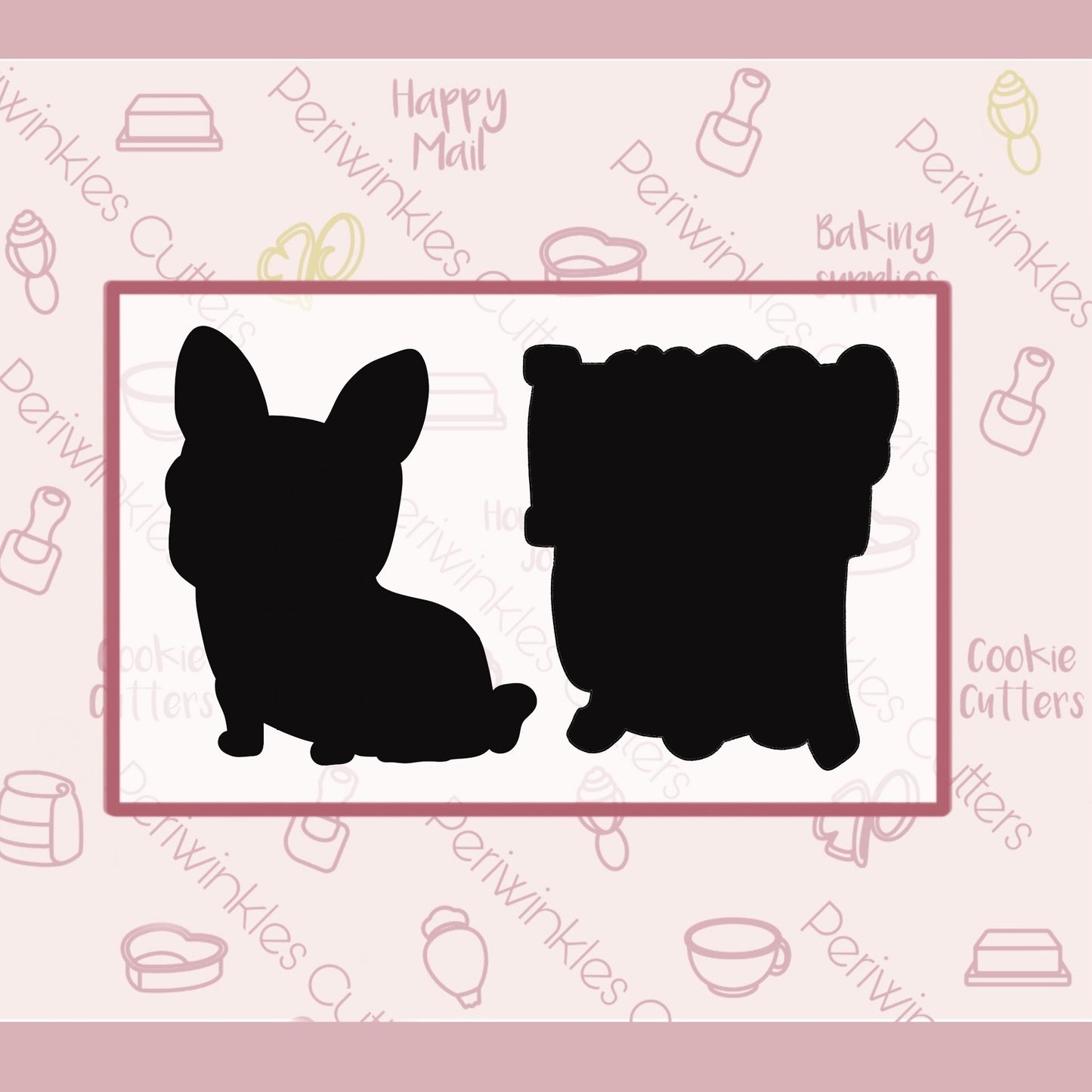 I Woof You Set of 2 Cookie Cutter - Periwinkles Cutters