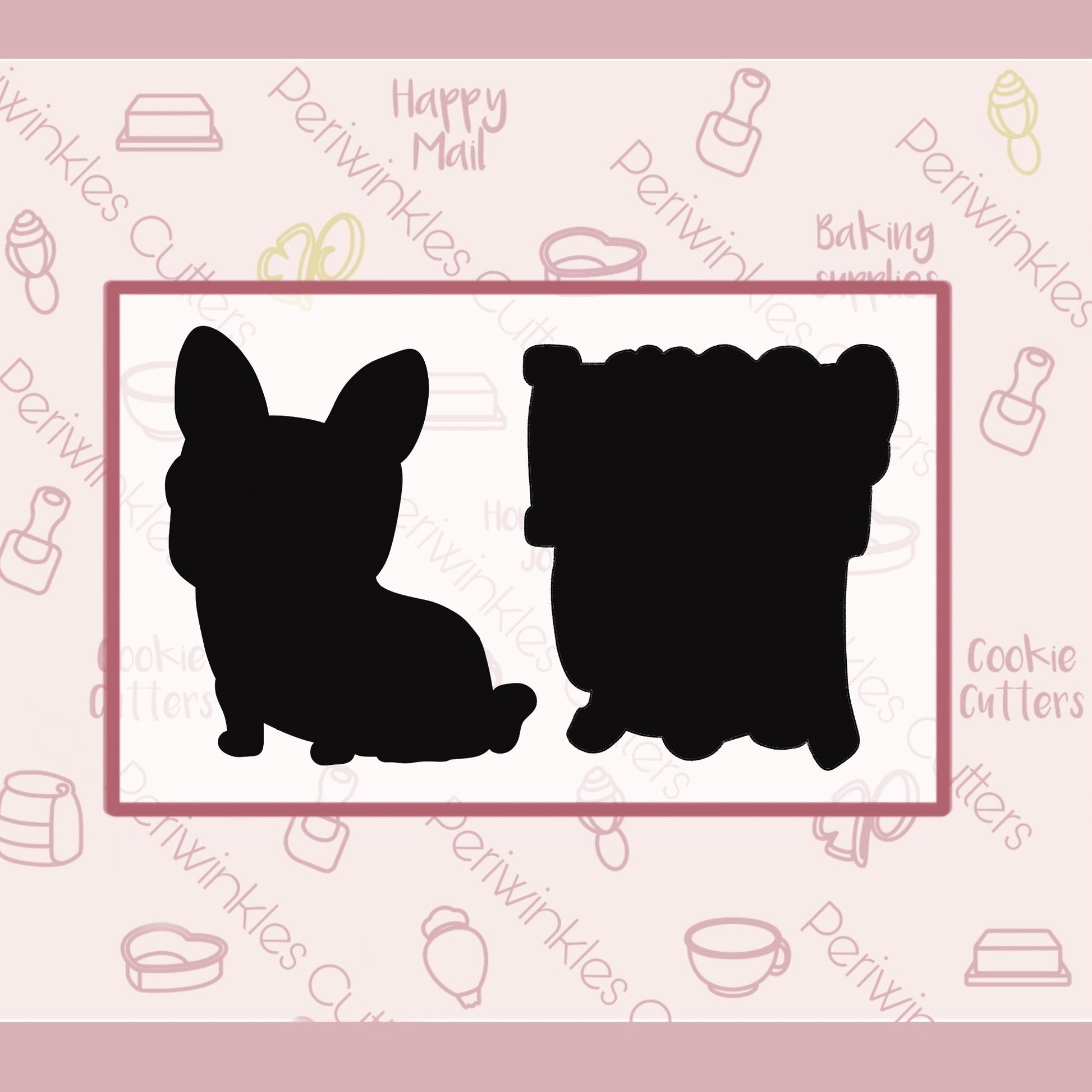 I Woof You Set of 2 Cookie Cutter - Periwinkles Cutters