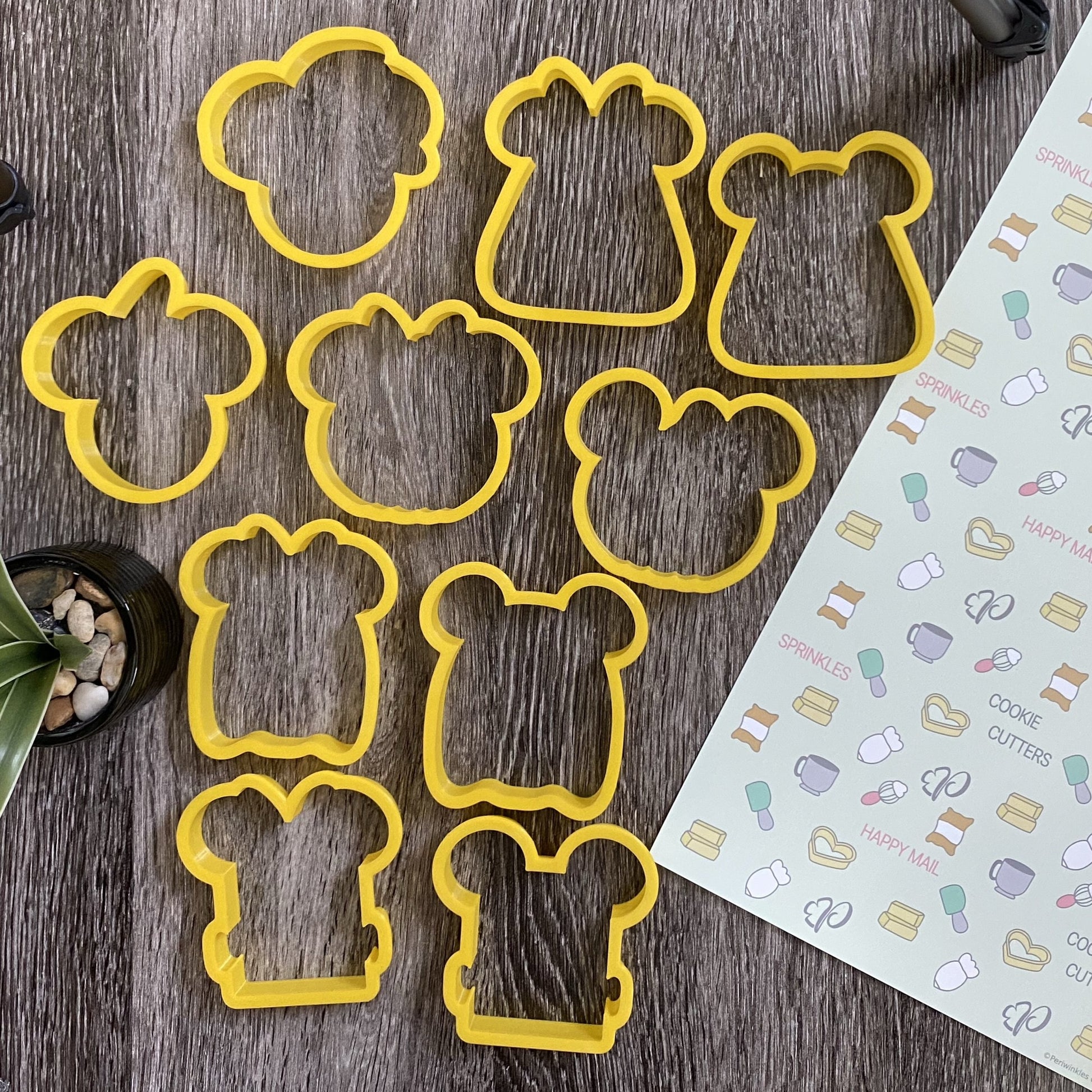 Mouse Halloween Set of 10 Cookie Cutter - Periwinkles Cookie Cutters