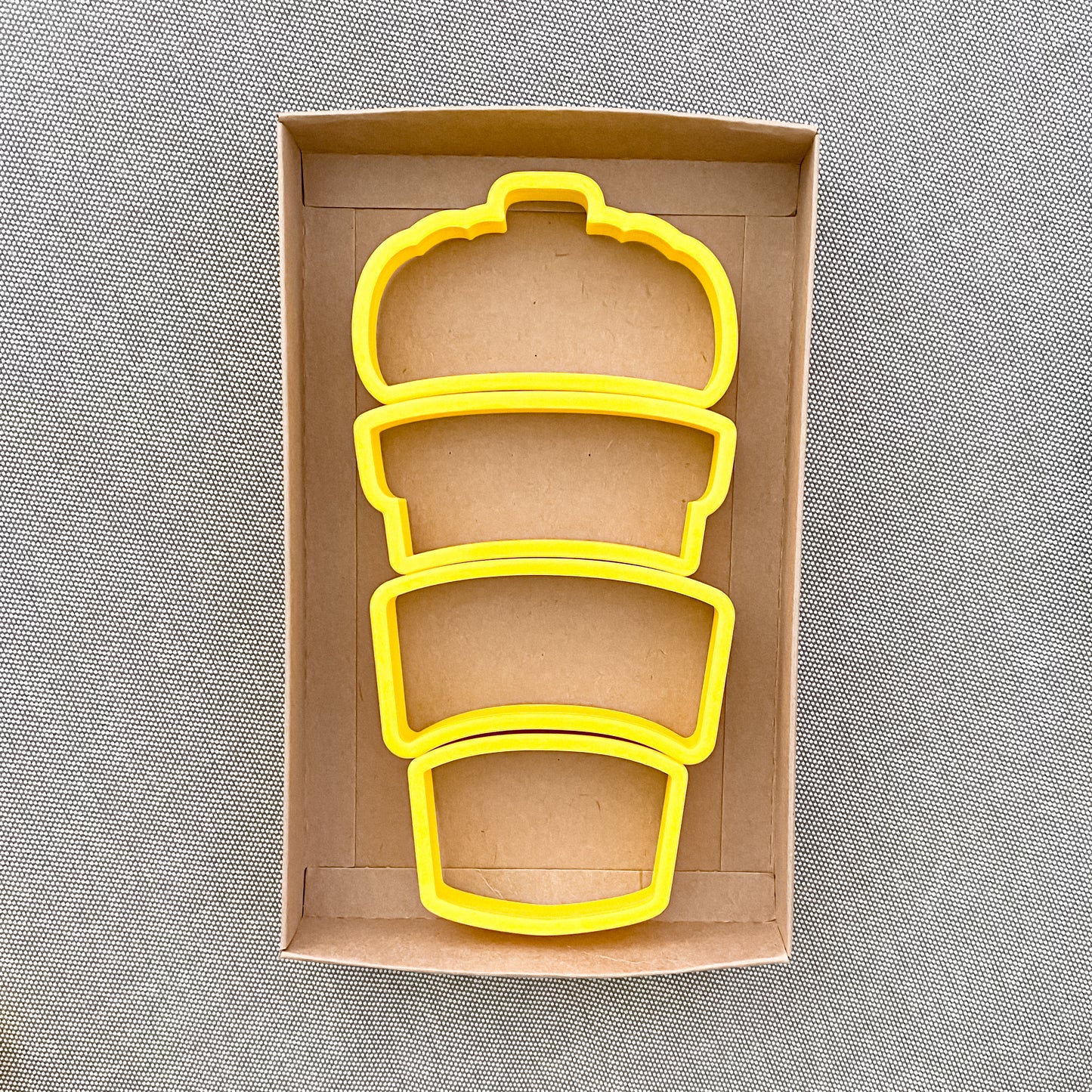 Build a Latte Coffee Cup Set of 4 Cookie Cutter - Periwinkles Cookie Cutters 