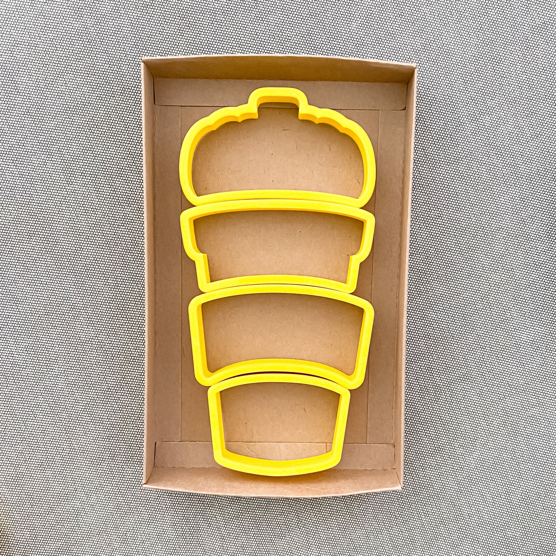 Build a Latte Coffee Cup Set of 4 Cookie Cutter - Periwinkles Cookie Cutters 