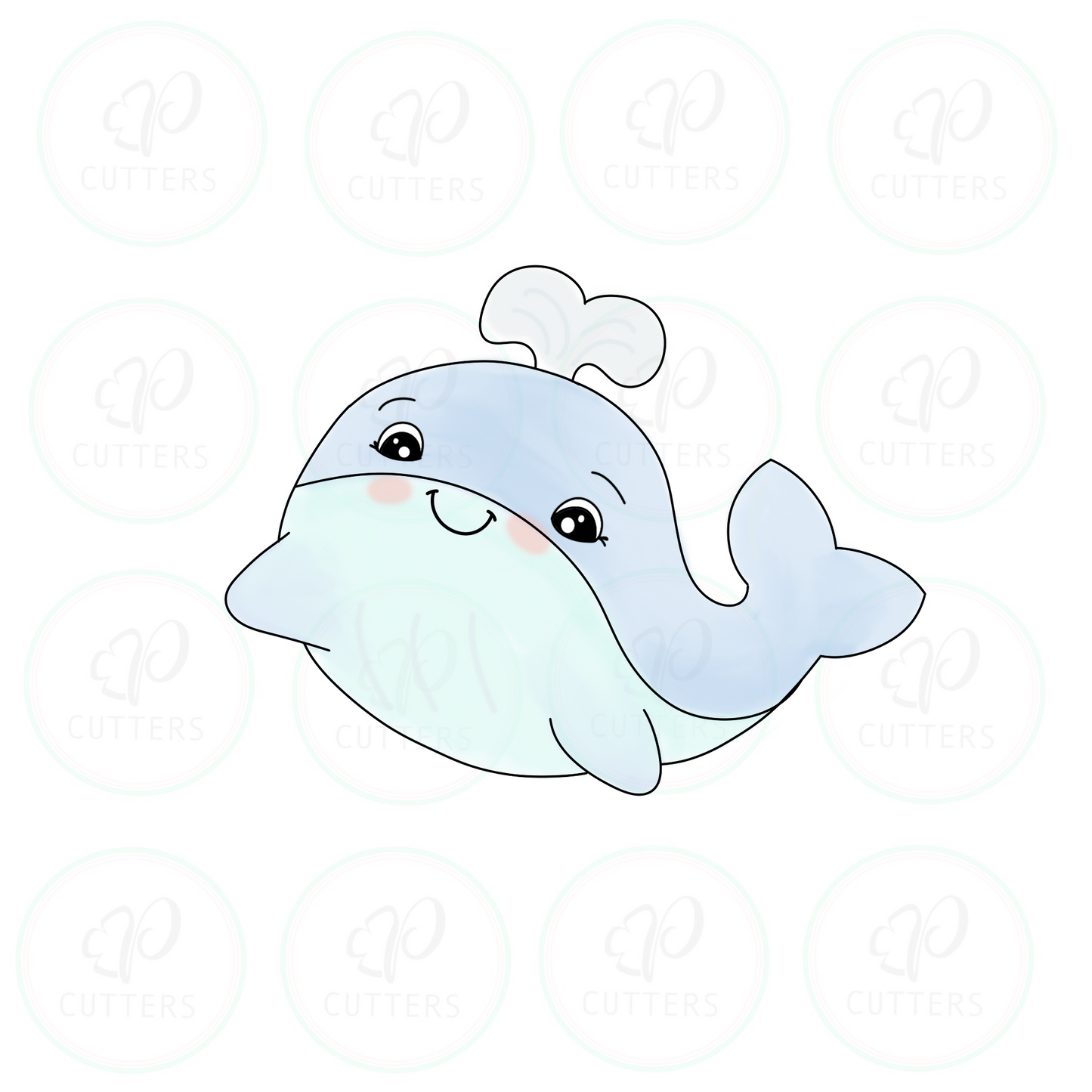 Blue Whale Cookie Cutter - Periwinkles Cookie Cutters 