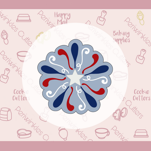 Fireworks Cookie Cutter - Periwinkles Cookie Cutters 