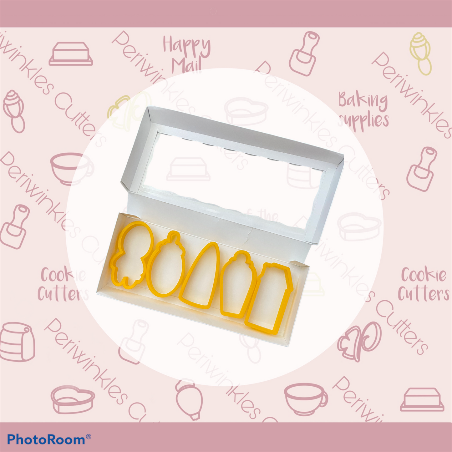Cassie Tallish Holiday Collection set of 7 - Periwinkles Cookie Cutters 