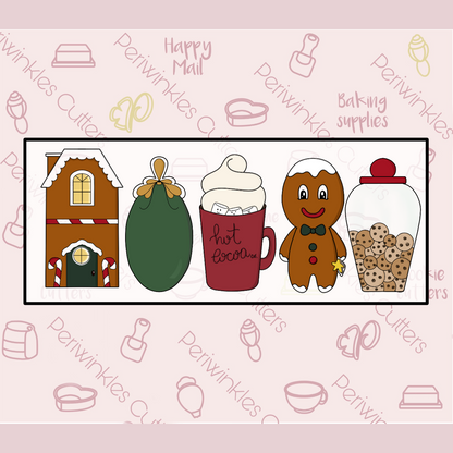 Plush Doll Cassie Tallish Holiday Cookie Cutter - Periwinkles Cookie Cutters 