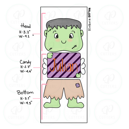 Frankenstein Boy 3 Pieces Set Cookie Cutter - Periwinkles Cookie Cutters