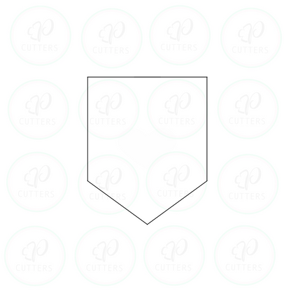 Banner Flag Cookie Cutter - Periwinkles Cookie Cutters 