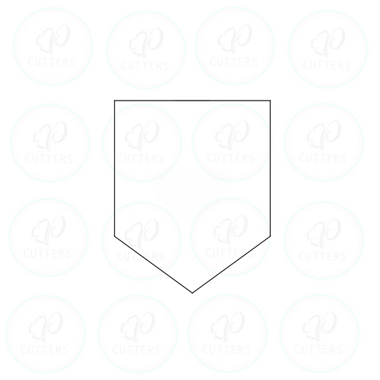 Banner Flag Cookie Cutter - Periwinkles Cookie Cutters 