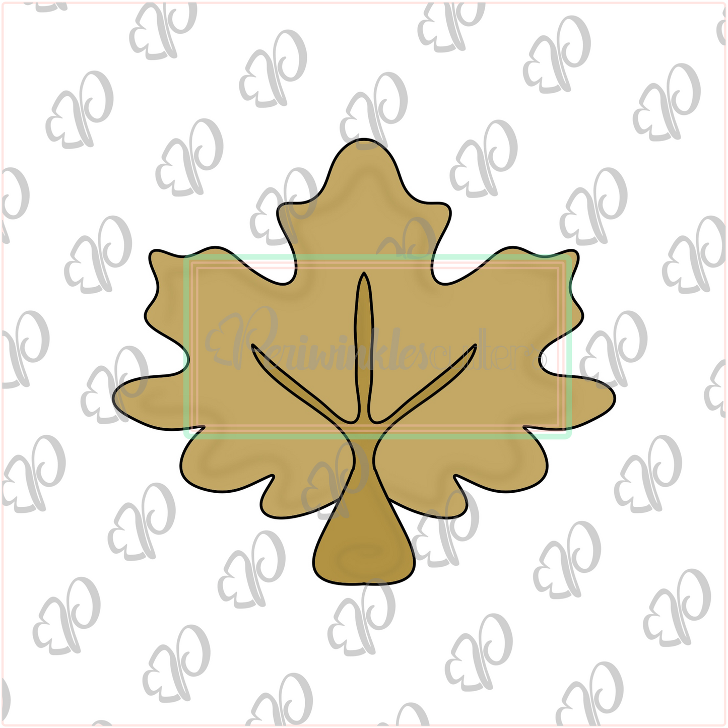 Fall Leaves 2019 Cookie Cutter - Leaf Cookie Cutter - Periwinkles Cookie Cutters
