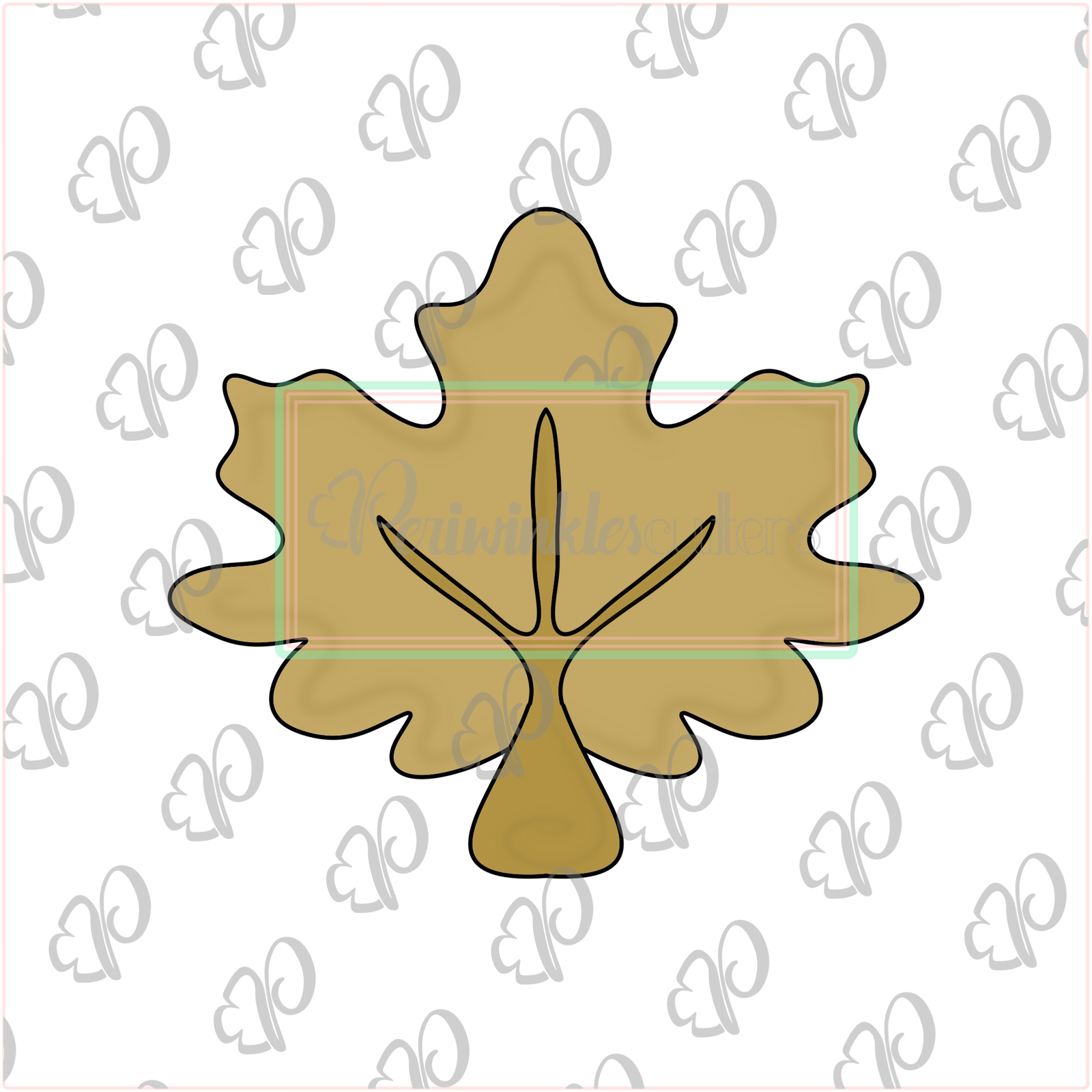 Fall Leaves 2019 Cookie Cutter - Leaf Cookie Cutter - Periwinkles Cookie Cutters