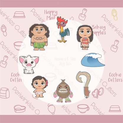 Island Tribe Full Bodies Cookie Cutters - Periwinkles Cutters