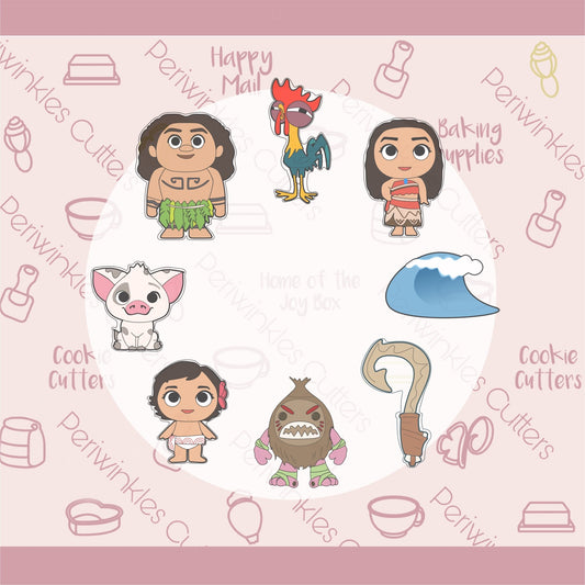 Island Tribe Full Bodies Cookie Cutters - Periwinkles Cutters