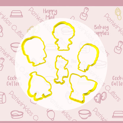 Island Tribe Full Bodies Set of 6 Cookie Cutter - Periwinkles Cutters
