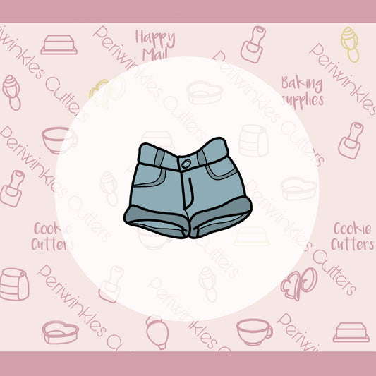 Jean Shorts Cookie Cutter - Periwinkles Cutters