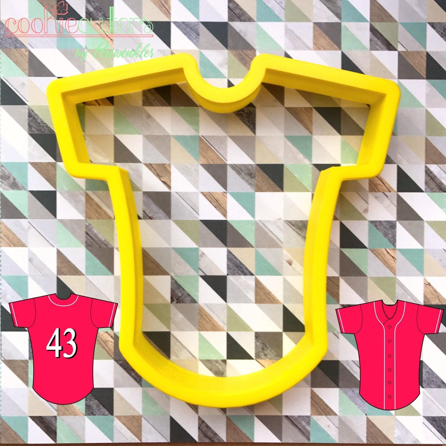 Jersey Cookie Cutter - Periwinkles Cutters