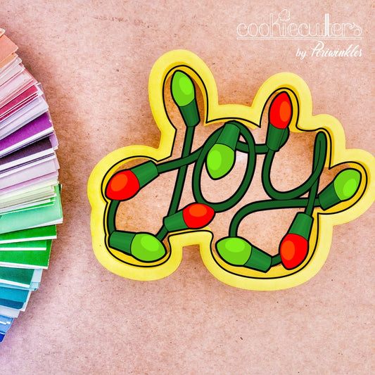 Joy Lights Cookie Cutter - Periwinkles Cutters