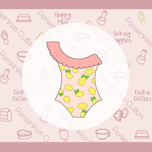 Lemons Swimsuit Cookie Cutter - Periwinkles Cutters