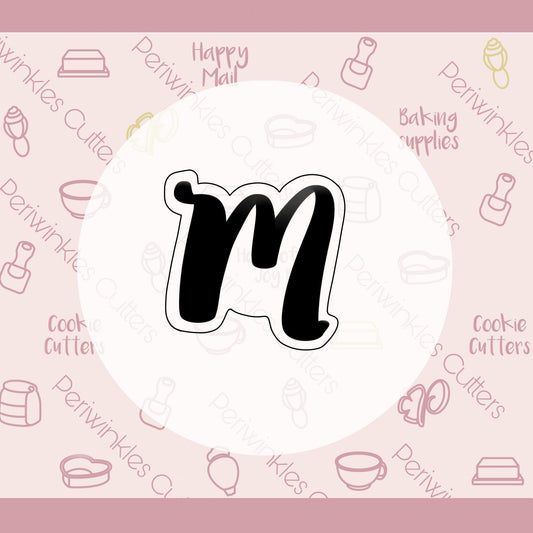 Letter m Cookie Cutter - Periwinkles Cutters