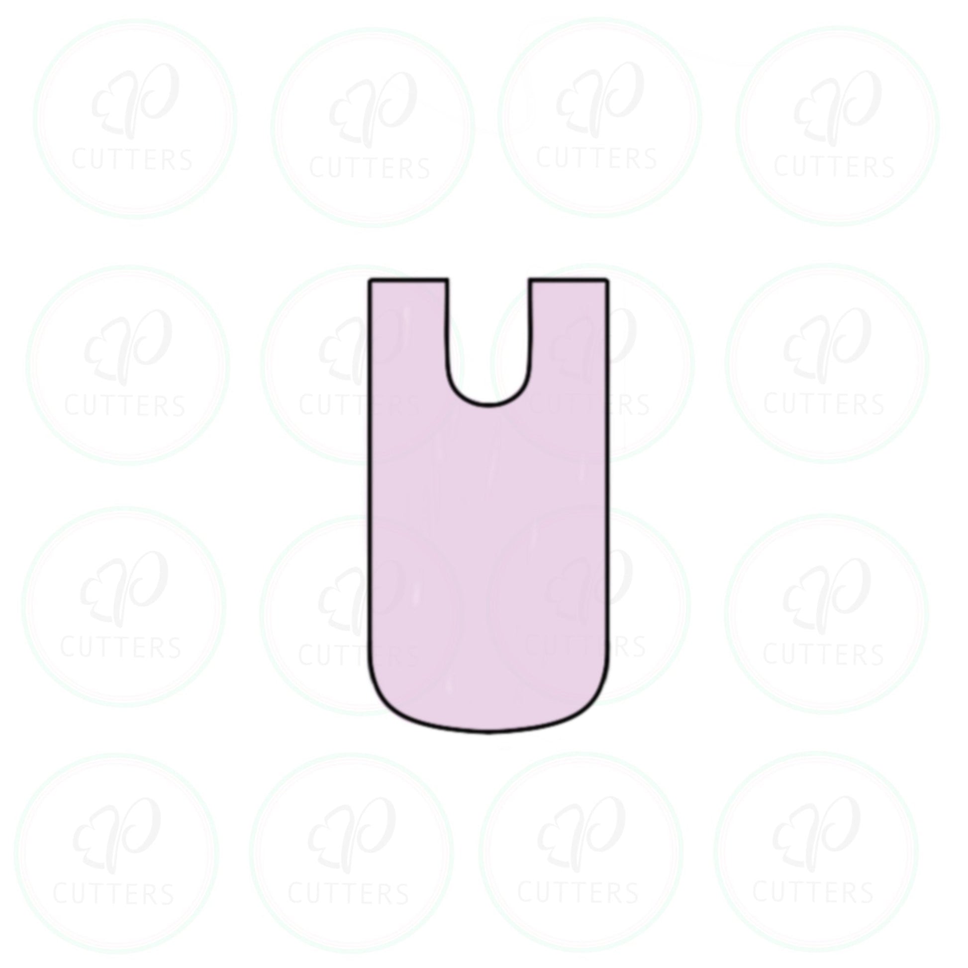 Letter U Tall Cookie Cutter - Periwinkles Cutters