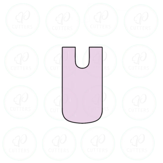 Letter U Tall Cookie Cutter - Periwinkles Cutters