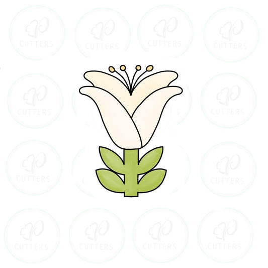 Lily Flower Cookie Cutter - Periwinkles Cutters