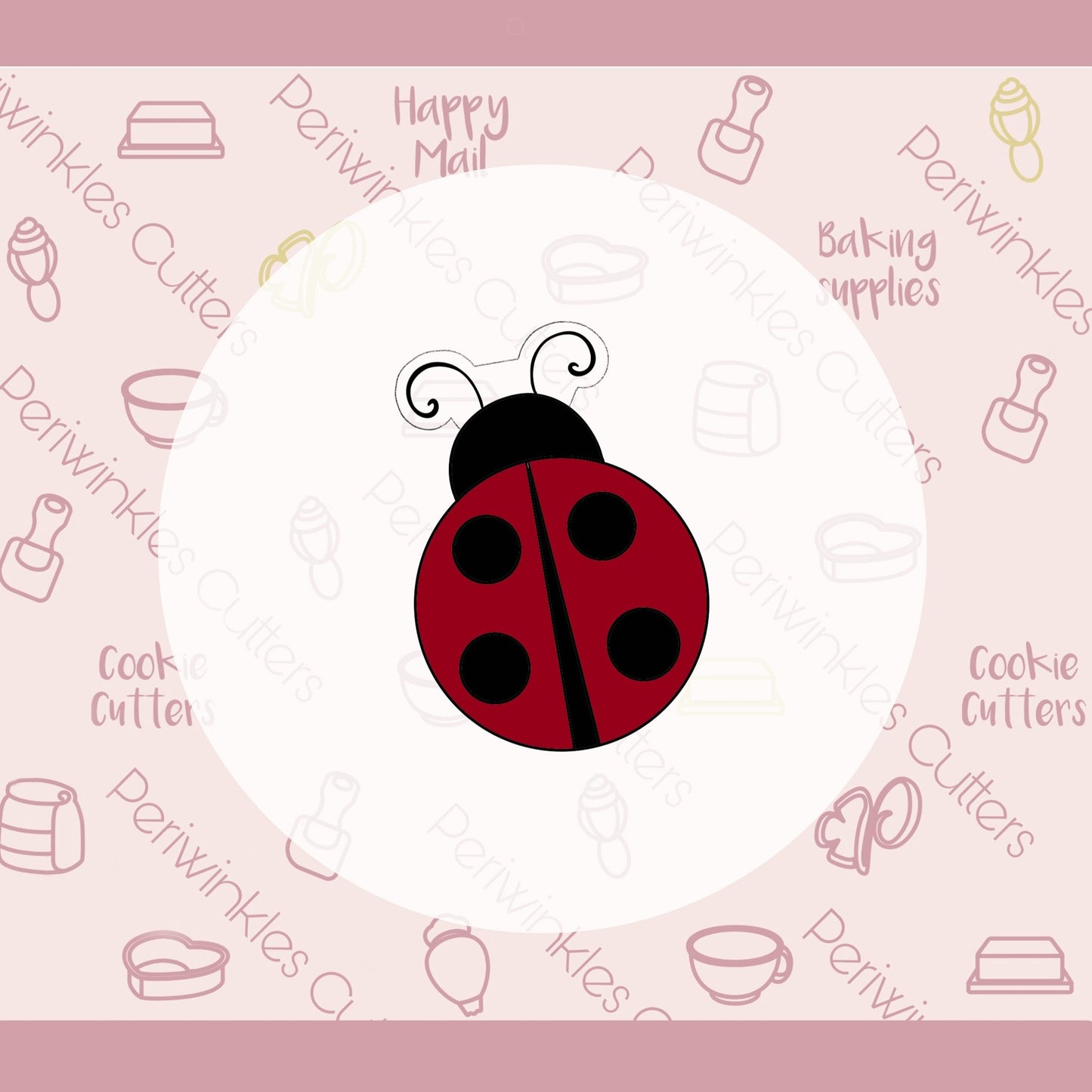 Love Bug Set of 2 Cookie Cutter - Periwinkles Cutters