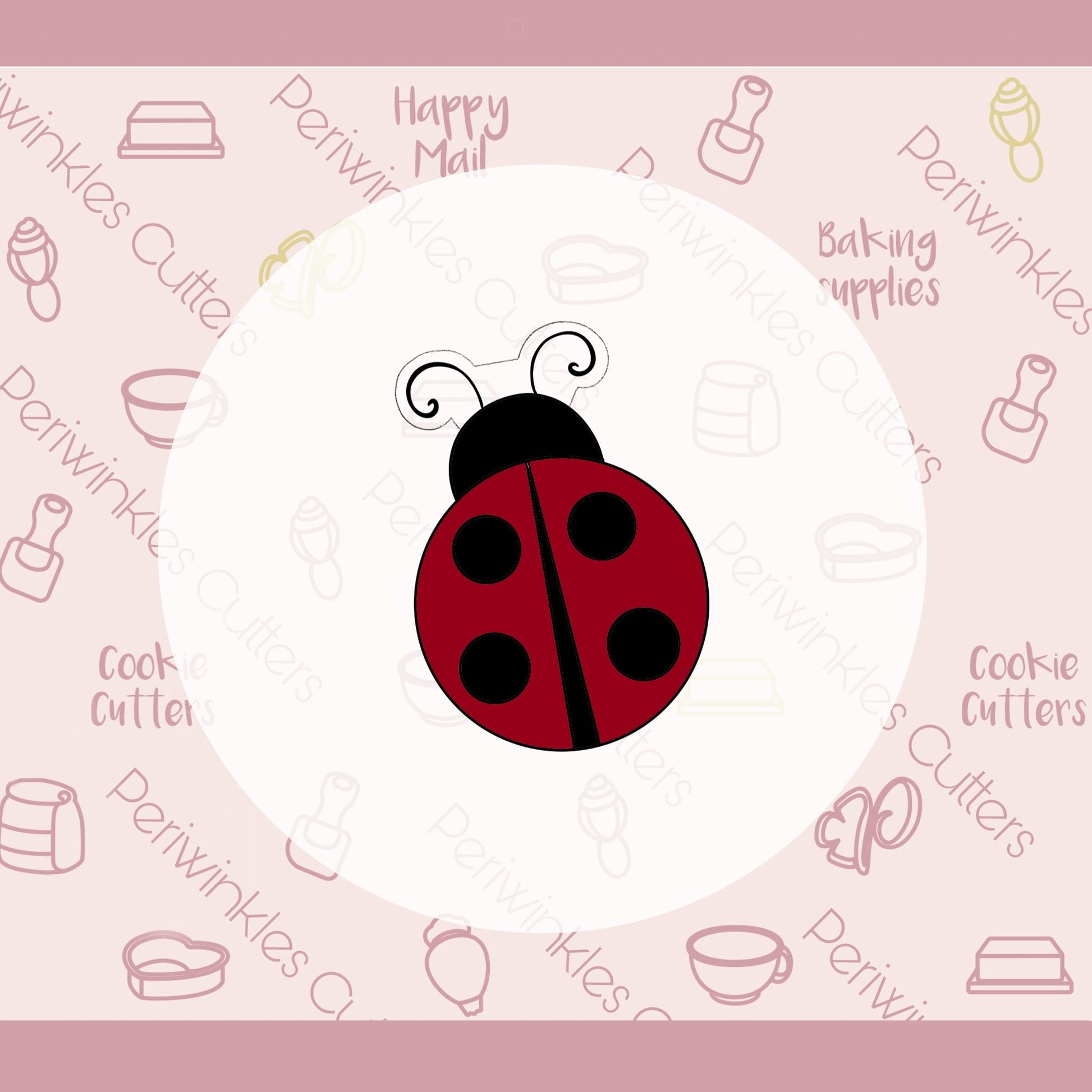 Love Bug Set of 2 Cookie Cutter - Periwinkles Cutters