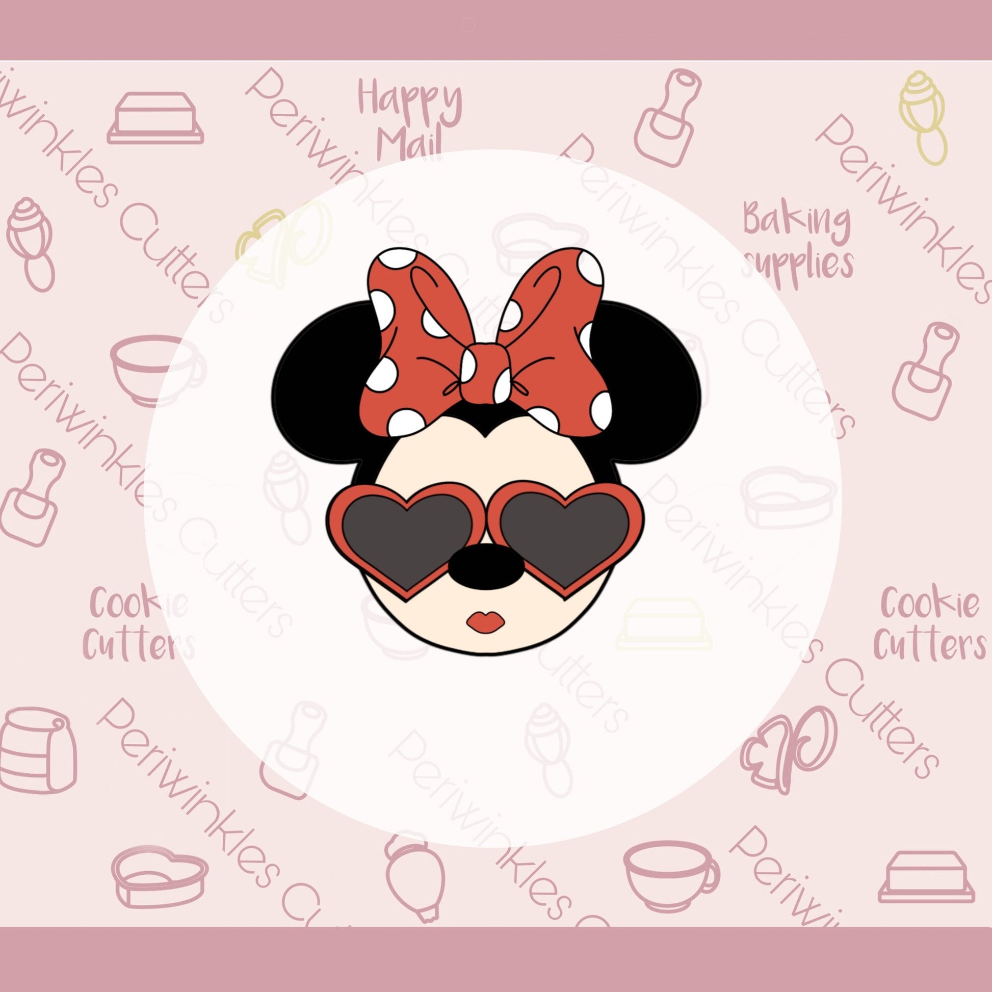 Love Mouse Set of 2 Cookie Cutter - Periwinkles Cutters