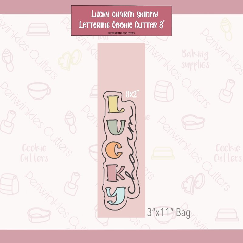 Lucky Charm Long Cookie Cutter - Periwinkles Cutters